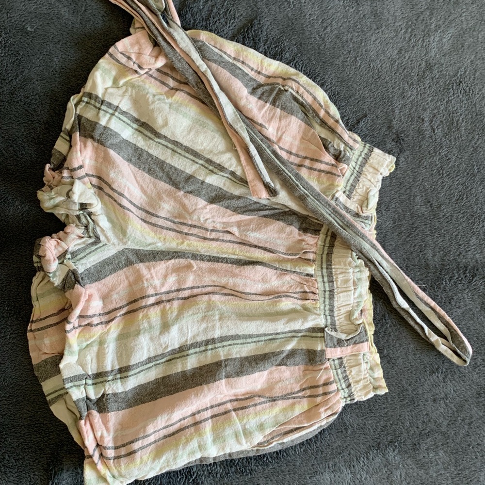 cute multicolored striped shorts